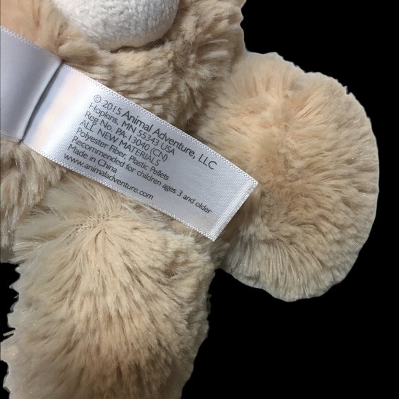 HTF Animal Adventure Tan Bunny Rabbit Plush Cream Ears Sweet Sprouts 2015 Lovey - Picture 7 of 7